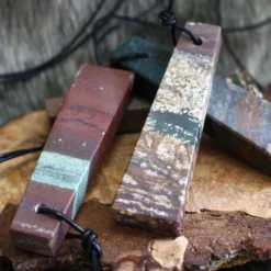 Banded Jasper Viking Whetstone Pendant -The Viking Dragon Shop Whetstones scaled