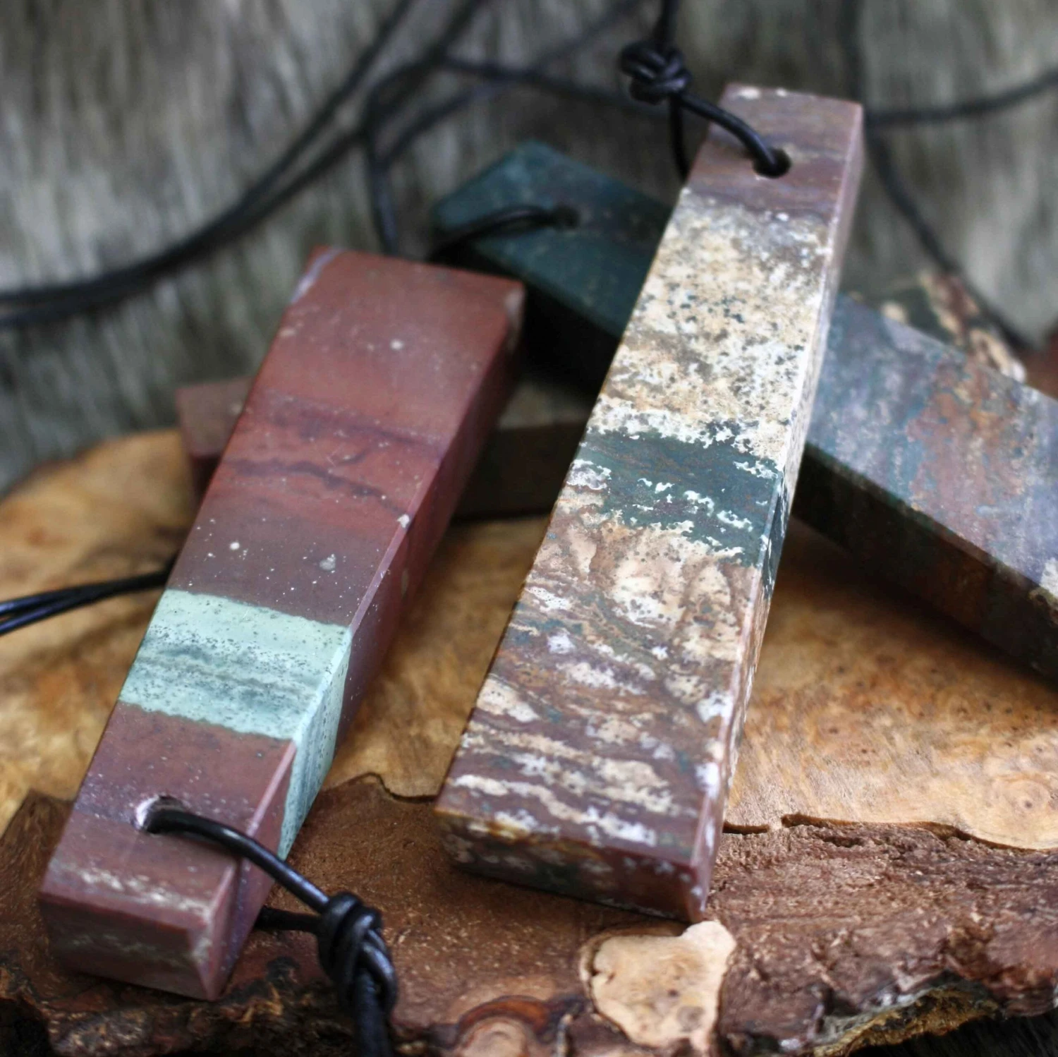 Banded Jasper Viking Whetstone Pendant 6 Banded Jasper Viking Whetstone Pendant - Image 6