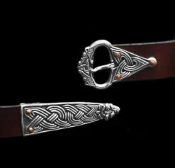 High Status Leather Viking Belt With Silver Fittings -The Viking Dragon Shop ad brown borre wolf belt silver 917743