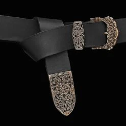 High Status Leather Viking Belt With Bronze Fittings -The Viking Dragon Shop ad gokstad belt bronze black 0218b33a 6ca0 4480 9150 a9c2645e5699
