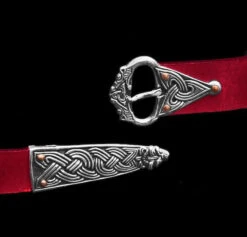High Status Leather Viking Belt With Silver Fittings -The Viking Dragon Shop ad red borre wolf belt silver
