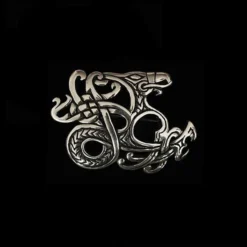 Ringerike Viking Dragon Brooch -The Viking Dragon Shop ad ringerike dragon brooch silver 444371