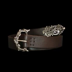 High Status Leather Viking Belt With Bronze Fittings -The Viking Dragon Shop ad ringerike viking belt bronze fittings brown leather