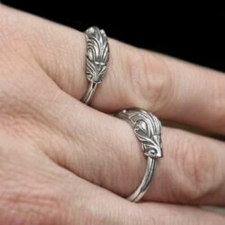 Silver Jormungandr Serpent Ring