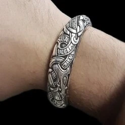 Silver Runic Viking Bracelet / Arm Ring -The Viking Dragon Shop ad silver runic arm ring on 78e8fa7c 2bbb 4498 ad68 8684420f2810