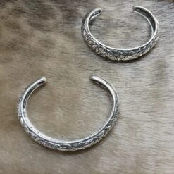 Silver Runic Viking Bracelet / Arm Ring -The Viking Dragon Shop ad silver runic arm rings compare sizes