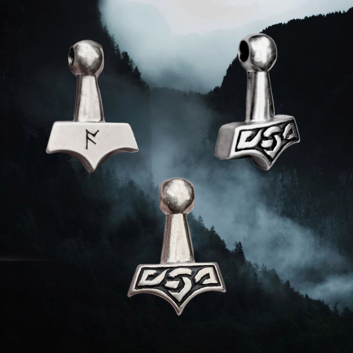 Small Knotwork Thors Hammer Pendant 6 Small Knotwork Thors Hammer Pendant - Image 6