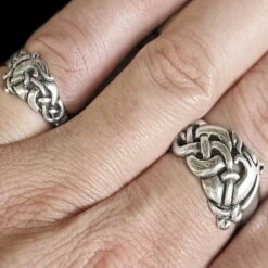 Silver Urnes Viking Dragon Ring -The Viking Dragon Shop ad silver urnes dragon rings on finger c522b647 a077 45a6 9b32 d1846722dbf1