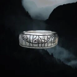 Silver Viking Love Rune Ring -The Viking Dragon Shop ad silver viking love rune ring large size