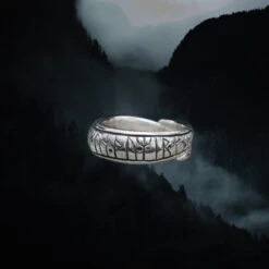 Silver Viking Love Rune Ring -The Viking Dragon Shop ad silver viking love rune ring medium size