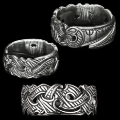 Silver Viking Raven Ring