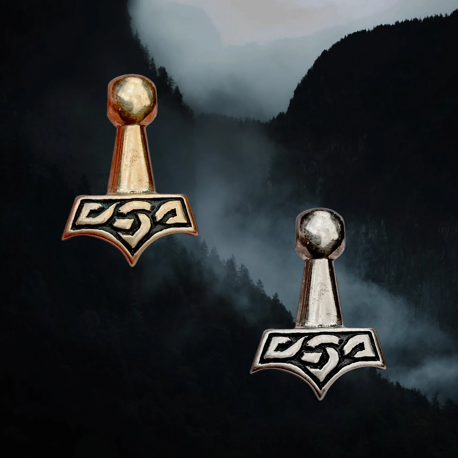 Small Knotwork Thors Hammer Pendant 1 Small Knotwork Thors Hammer Pendant