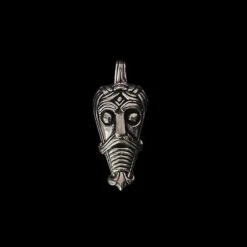 Danish Viking God Mask Pendant -The Viking Dragon Shop ad trelleborg mask pendant silver 798134