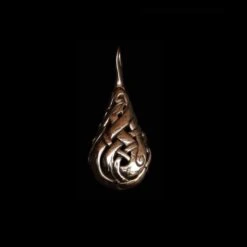 Urnes Lovers Teardrop Pendant -The Viking Dragon Shop ad urnes teardrop pendant bronze 350260
