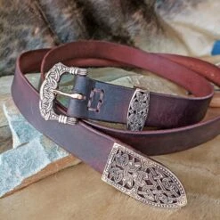 High Status Leather Viking Belt With Bronze Fittings -The Viking Dragon Shop ad viking gokstad belt bronze fittings mahogany brown strap