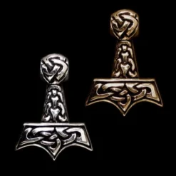 Knotwork Thors Hammer Pendant -The Viking Dragon Shop ad2 knotwork thors hammers 205685