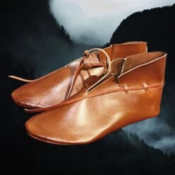 Handmade Replica Viking Shoes From York -The Viking Dragon Shop an leather viking shoes from york together