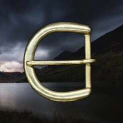 Solid Brass D-Buckle For Reenactment Belts -The Viking Dragon Shop ba 45mm wide brass reenactment d buckle