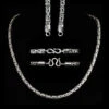 5mm Silver King Chain Necklace With Loop Heads