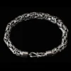 8mm Silver Viking King Bracelet - 20cm (8 Inch)