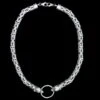 10mm Silver Double King Chain Necklace With Ferocious Wolf Heads