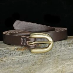 Long Leather Viking Belt With Brass Buckle -The Viking Dragon Shop bt 12mm brown leather belt on rock 941c8a44 f889 44fe 8b84 bc61c3cf1265