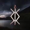 Bronze Protection Bind Rune Viking Pendant