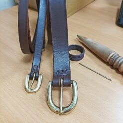 Long Leather Viking Belt With Brass Buckle -The Viking Dragon Shop bt leather viking belts with brass buckle brown straps 10b51ec5 b1d0 4558 8b79 a2be43b4b161