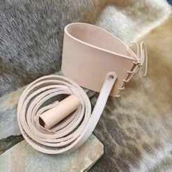 Handmade Leather Shoulder Strap For Viking Drinking / Blowing Horn -The Viking Dragon Shop bt shoulder strap for extra large drinking horn natural veg tan leather