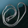 3mm Silver Viking King Chain Necklace With Loop Heads