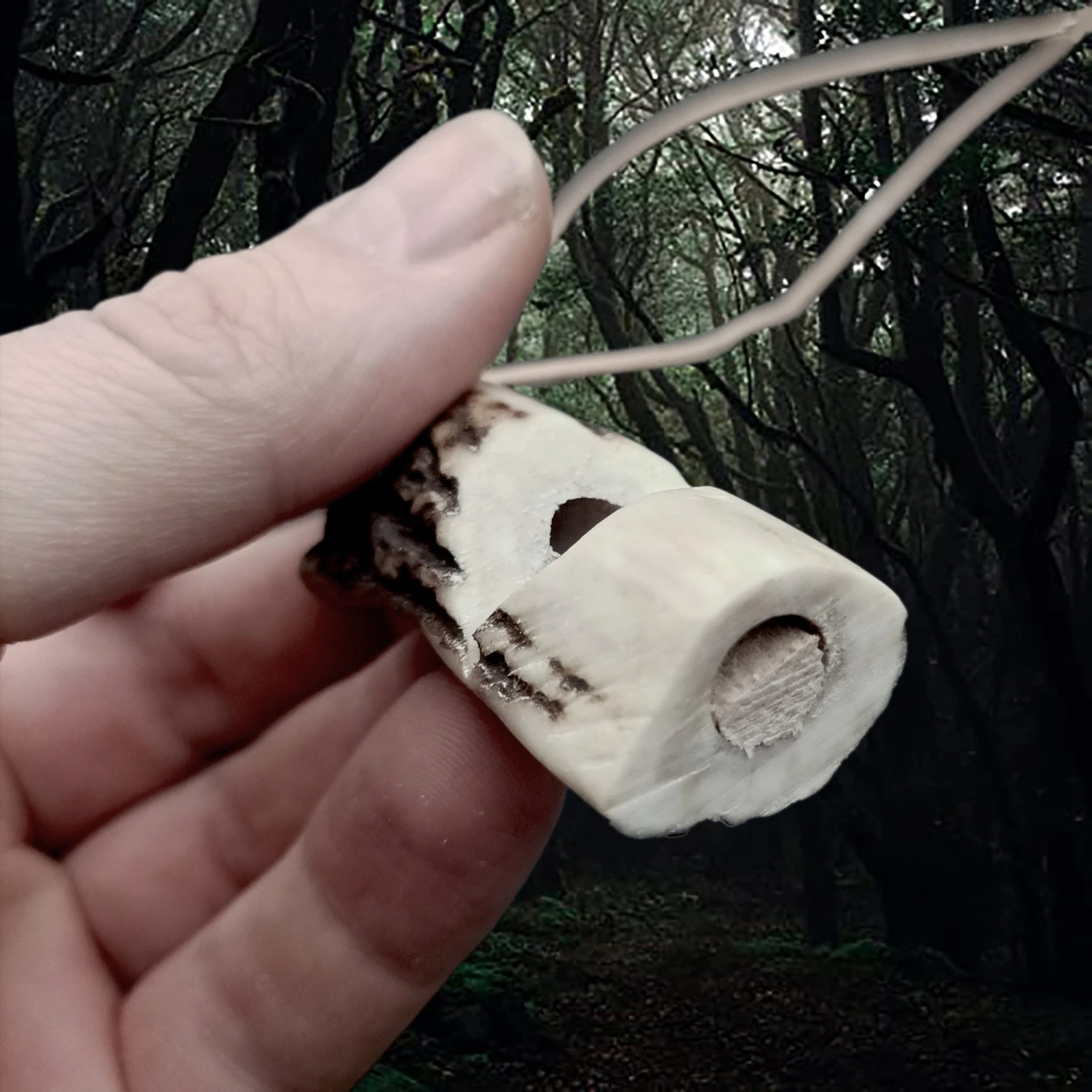 Scottish Red Deer Handmade Antler Whistle 2 Scottish Red Deer Handmade Antler Whistle - Image 2