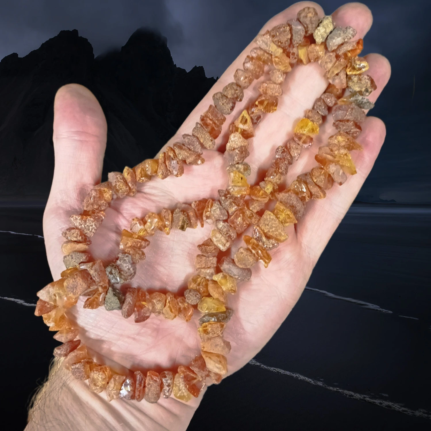 Amber Chip Necklace 2 Amber Chip Necklace - Image 2