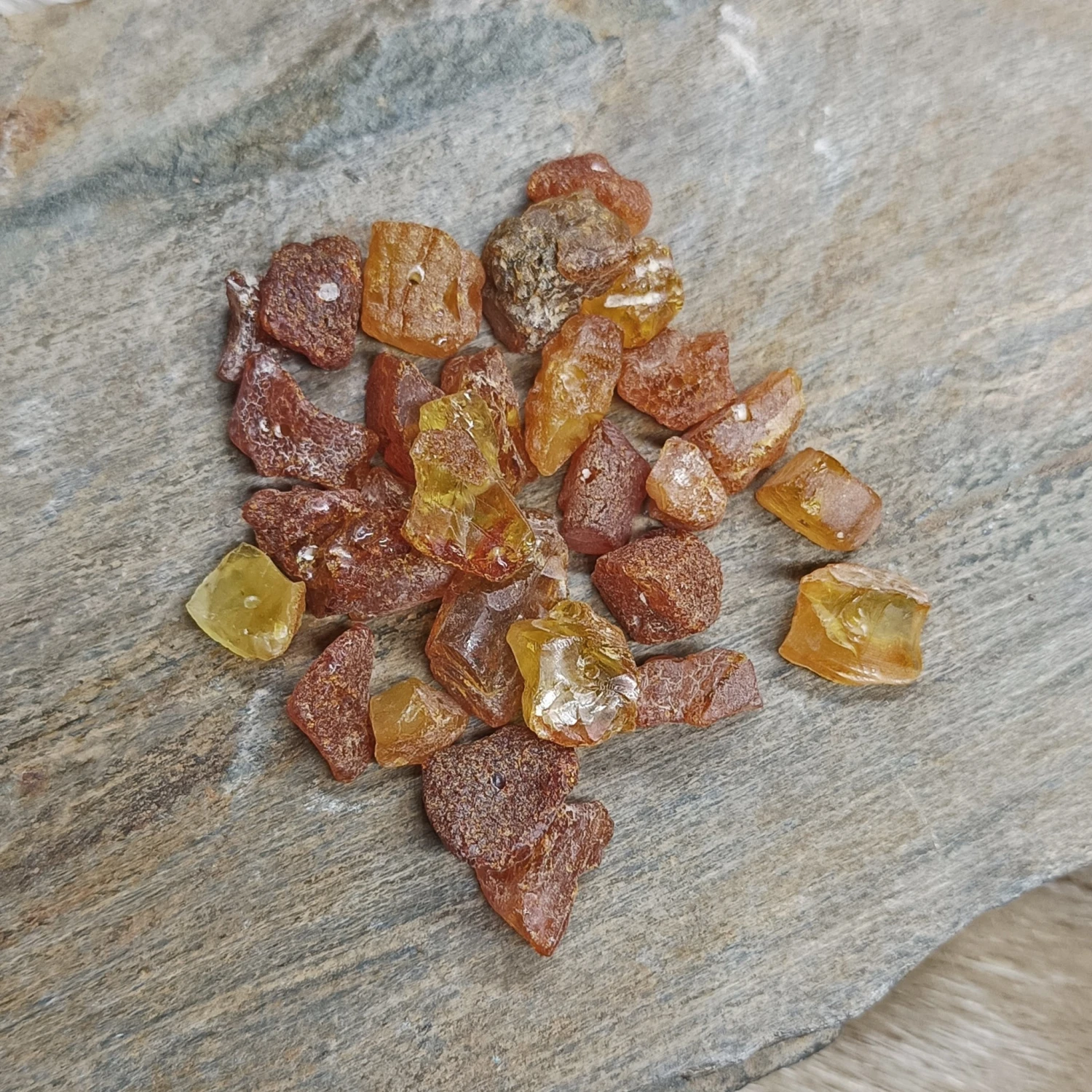 Amber Chips With Drilled Holes 2 Amber Chips With Drilled Holes - Image 2