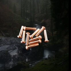 Dome Head Copper Rivets - 1/8 Inch X 1/2 Inch -The Viking Dragon Shop fw 1 8 copper rivets x 10