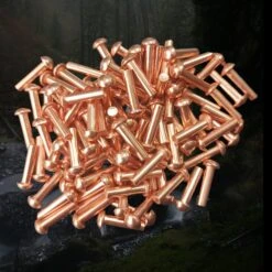 Dome Head Copper Rivets - 1/8 Inch X 1/2 Inch
