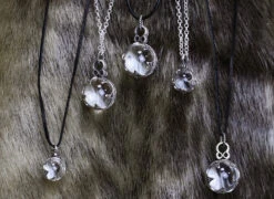 Medium Silver Gotland Crystal Ball Pendant -The Viking Dragon Shop gotlandic crystal ball pendants