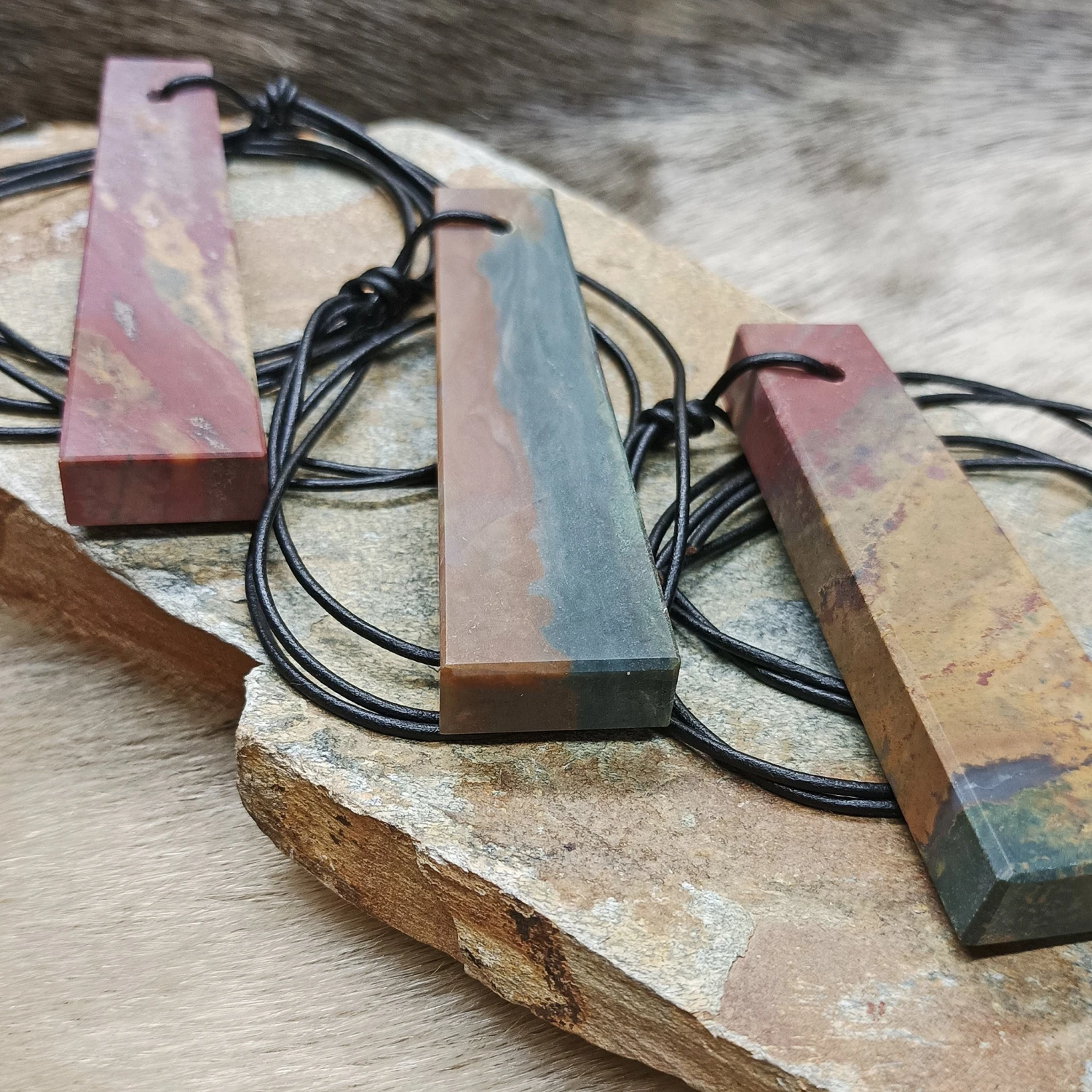 Banded Jasper Viking Whetstone Pendant 5 Banded Jasper Viking Whetstone Pendant - Image 5