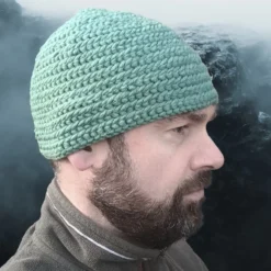Handmade Wool Viking Nalbinding Hat -The Viking Dragon Shop gw wool nalbinding hat light green