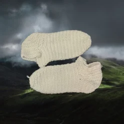 Handmade Wool Viking Nalbinding Socks 17 Handmade Wool Viking Nalbinding Socks -The Viking Dragon Shop gw wool nalbinding socks 9 10 white