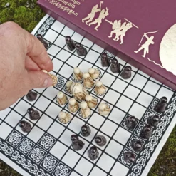 Hnefatafl Viking Game -The Viking Dragon Shop hc viking hnefatafl game playing outside