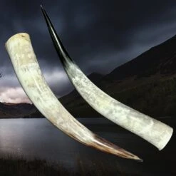 XL Extra Long Polished Viking Drinking Horn