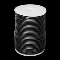 Round Leather Thonging / Leather Cord Reels - PER REEL -The Viking Dragon Shop il leather thong 3mm black