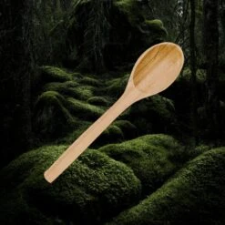 Cherry Wood Viking / Medieval Spoon -The Viking Dragon Shop mc handmade medieval cherry wood spoon