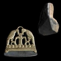 Bronze Odin & Ravens Fire Striker With Flint Flake -The Viking Dragon Shop mc odin firesteel with flint