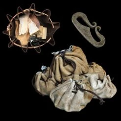 Tinder Kit In Suede Pouch -The Viking Dragon Shop mc tinder kit with steel striker and wrapped kits