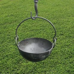 Medium Handmade Steel Cauldron / Cooking Pot