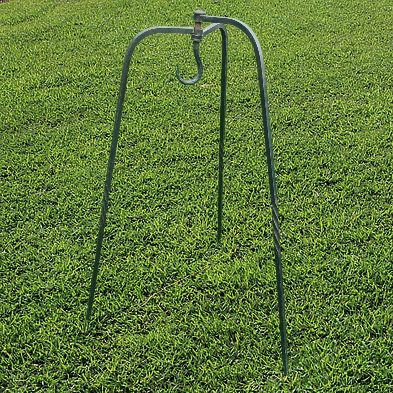 Hand-Forged Iron Tripod Cooking Stand 1 Hand-Forged Iron Tripod Cooking Stand