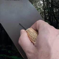 Awl With Antler Handle -The Viking Dragon Shop ms antler awl in hand punching through leather