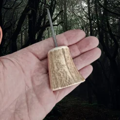 Awl With Antler Handle -The Viking Dragon Shop ms antler awl on hand