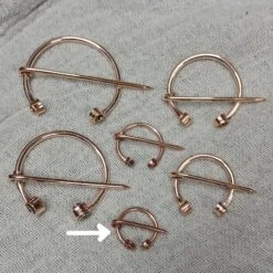 Bronze Clothes Pin / Cloak Pin / Fibula -The Viking Dragon Shop mw bronze viking clothes pins 20mm